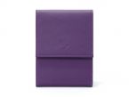 Porte-chéquier compact en cuir - violet - 720