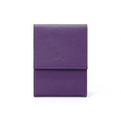 Porte-chéquier compact en cuir - violet - 720