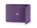 Porte-chéquier compact en cuir - violet - 720