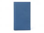 Porte-chéquier en cuir - bleu de prusse - 419