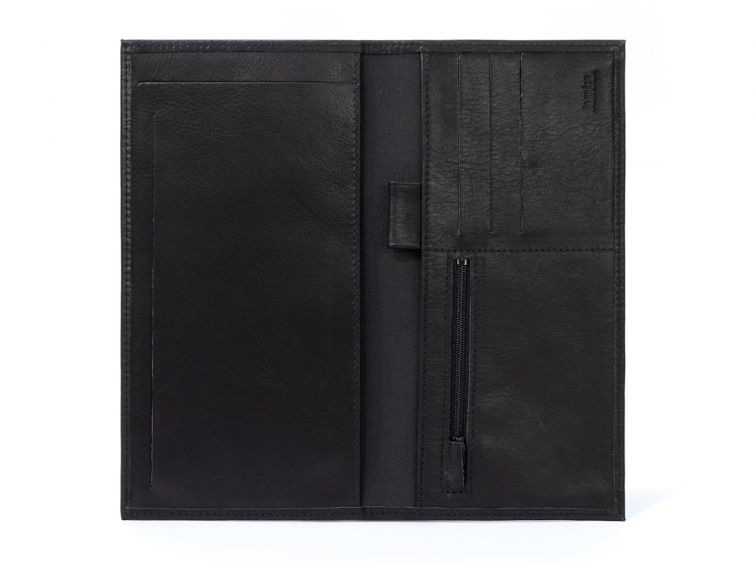 Porte-chéquier Professionnel en cuir - noir - 289