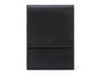 Porte-chéquier compact en cuir - noir - 720