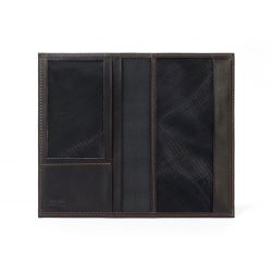 Porte-chéquier en cuir - marron - 419