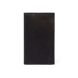 Porte-chéquier en cuir - noir - 419