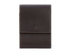 Porte-chéquier compact en cuir - marron - 720
