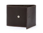 Porte-chéquier compact en cuir - marron - 720
