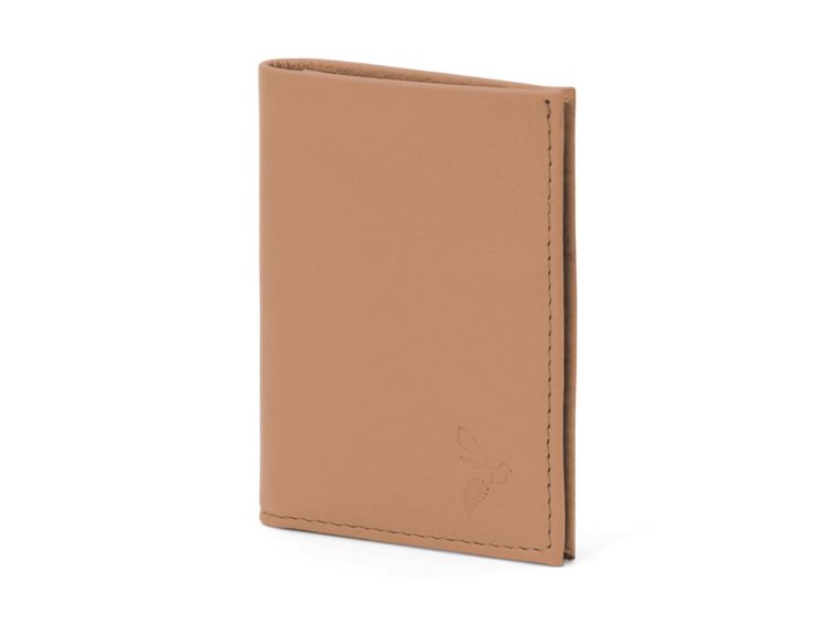 Porte-cartes compact caramel - 300