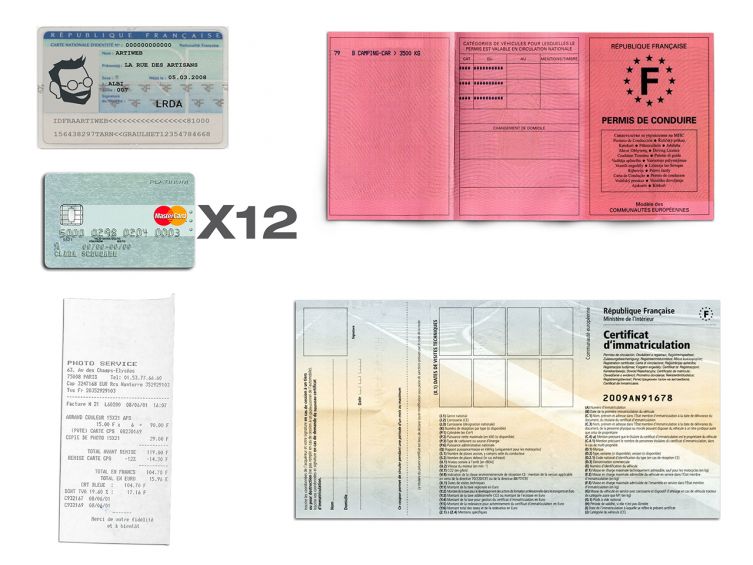 Porte-cartes noir - 120