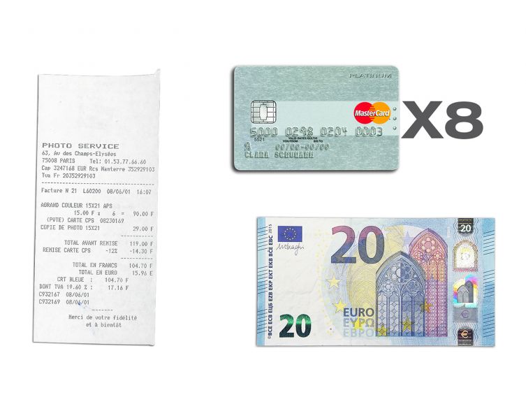 Porte-cartes compact orange - 300