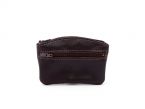 Porte-monnaie fermeture zippée cuir marron - 204