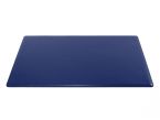 Sous-main cossu de bureau - moyen - en cuir bleu - 60x34 cm