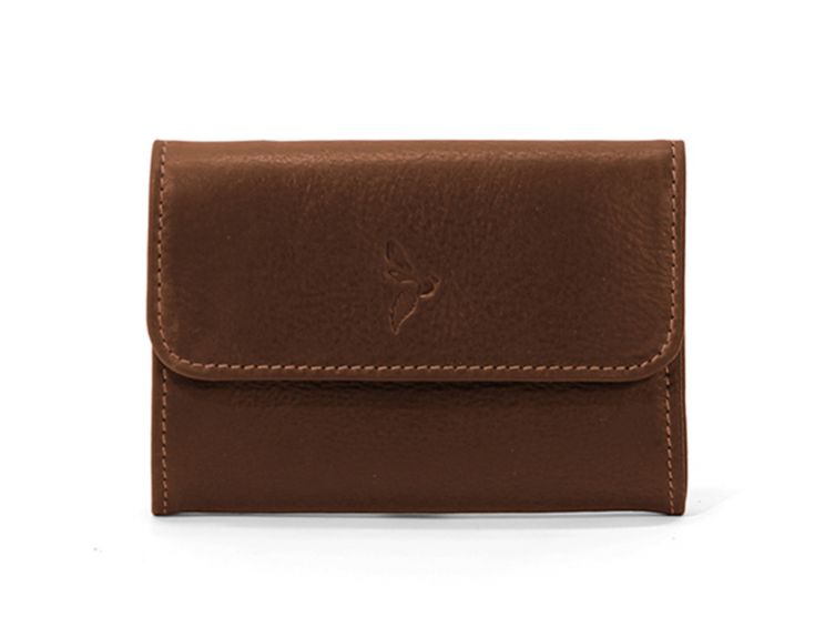 Porte-monnaie à rabat en cuir gold - 004