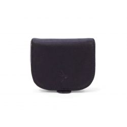 Porte-monnaie "fer àcheval" cuir noir - 702