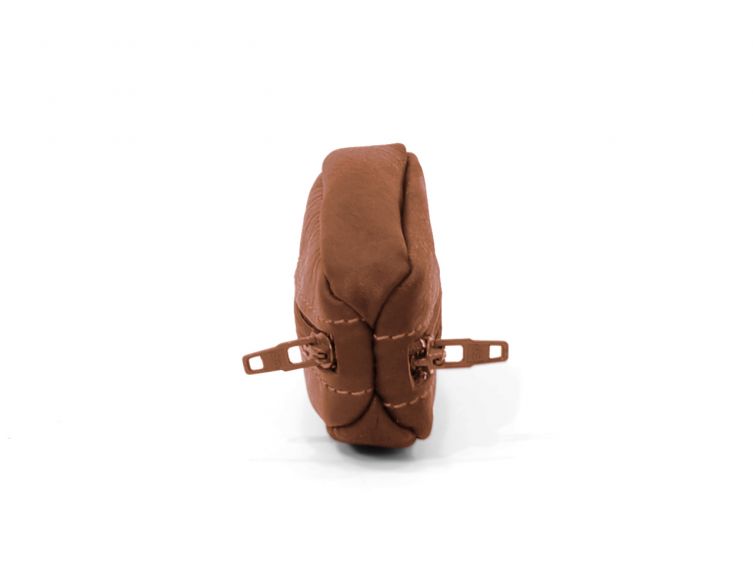 Porte-monnaie "grain de café" en cuir gold - 806