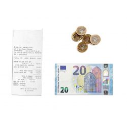 Porte-monnaie demi-lune en cuir violet - 897