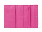 Compagnon en cuir fuchsia - 12 cartes de crédit - 290