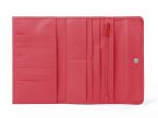 Compagnon en cuir rouge - 12 cartes de crédit - 290