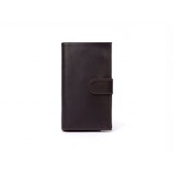 Compagnon portefeuille en cuir marron - 464