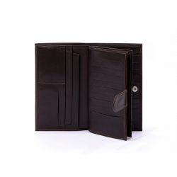 Compagnon portefeuille en cuir marron - 464