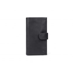 Compagnon portefeuille en cuir noir - 464