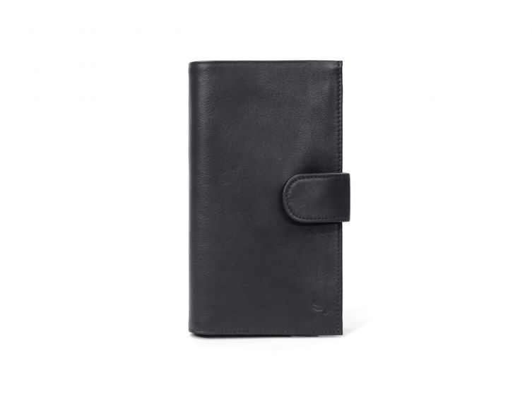 Compagnon portefeuille en cuir noir - 464