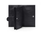 Compagnon portefeuille en cuir noir - 464