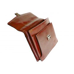 Serviette en cuir cognac - 207