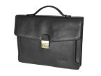 Serviette en cuir noir - 207