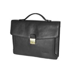 Serviette en cuir noir - 207