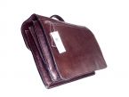 Grand cartable Dominique cuir marron 