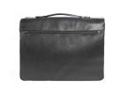 Grand cartable Dominique cuir noir