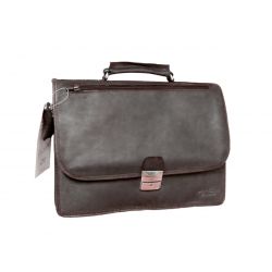 Cartable en cuir marron 248