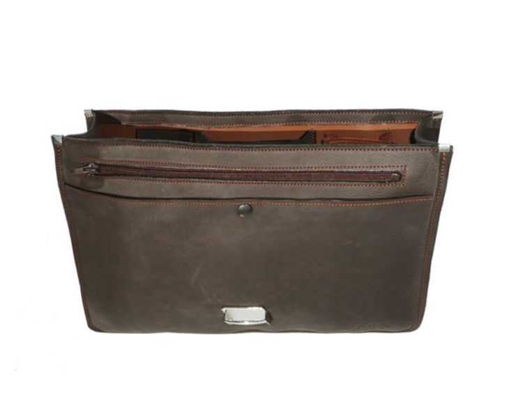Cartable en cuir marron 248