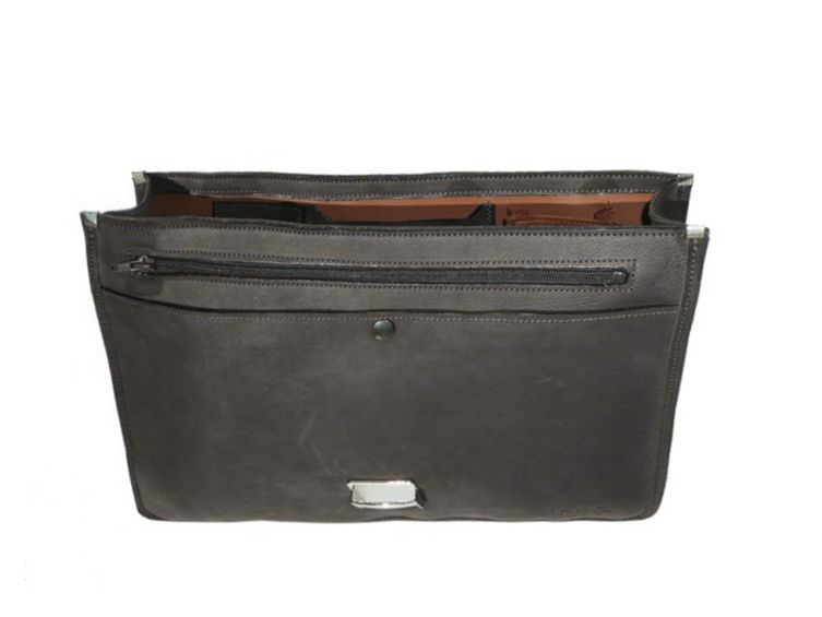 Cartable en cuir noir 248