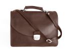 Cartable Cuir Nubuck Marron - 238
