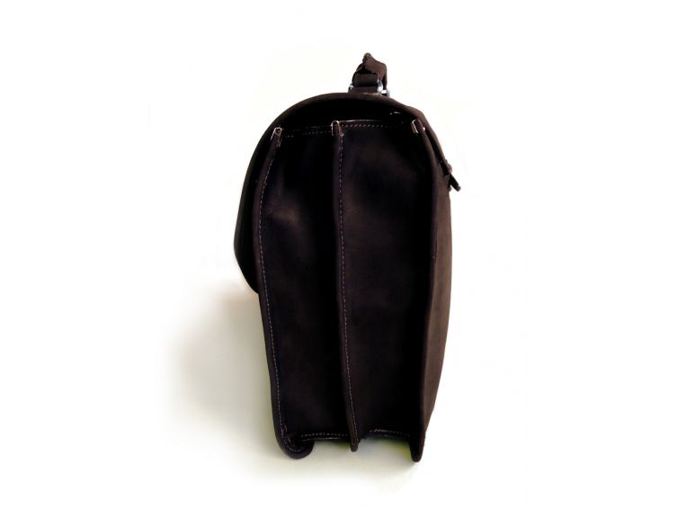 Cartable Cuir Nubuck Marron - 238