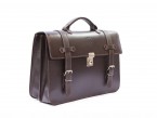 Cartable Cuir Lisse 2 soufflets 54180