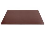 Grand sous-mains - en cuir marron - 80x50 cm