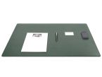 Grand sous-mains - en cuir vert - 80x50 cm