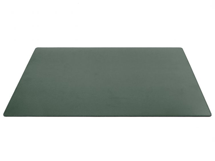 Grand sous-mains - en cuir vert - 80x50 cm