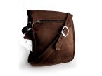 Sacoche baroudeur cuir chocolat