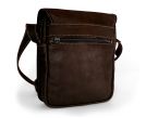 Sacoche baroudeur cuir chocolat