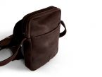 Sacoche baroudeur cuir chocolat
