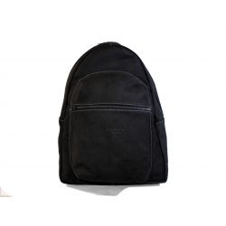 Sac à dos cuir nubuck noir Benoit 453