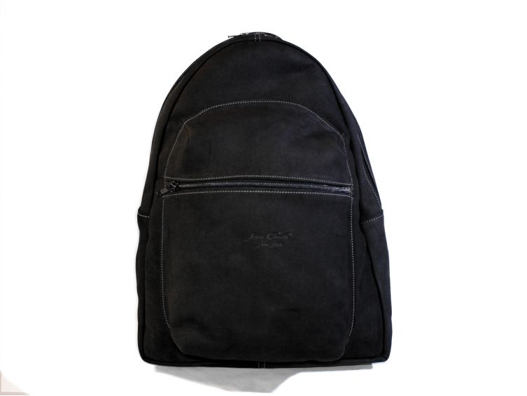 Sac à dos cuir nubuck noir Benoit 453