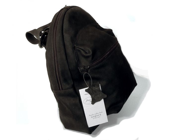 Sac à dos cuir nubuck noir Benoit 453