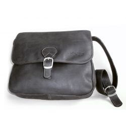 Sac Besace cuir fermeture à rabat Amandine 600