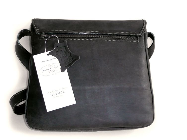 Sac Besace cuir fermeture à rabat Amandine 600