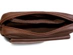 Sacoche homme en cuir gold à main
