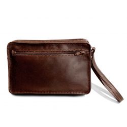 Sacoche homme en cuir gold lisse anse main 863